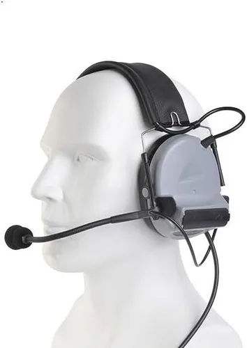 Orejeras electrónicas de protección auditiva y auriculares de comunicación Gris