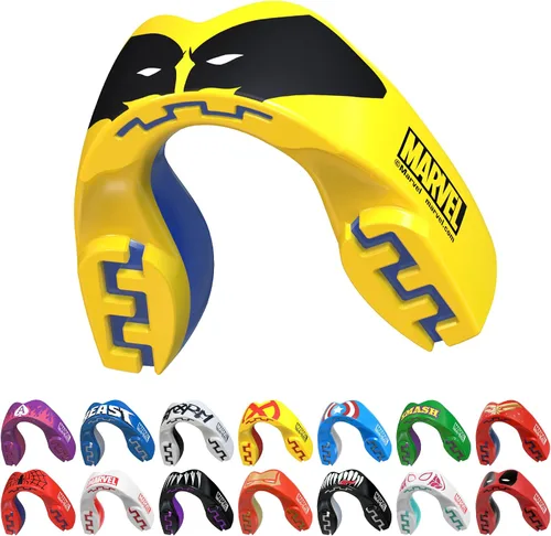Miniatura 21 de Marvel Sport Mouth Guard, Dual Layer Mouthguard for Adults & Youth with Case (Beast, Junior (up to 11 Years))