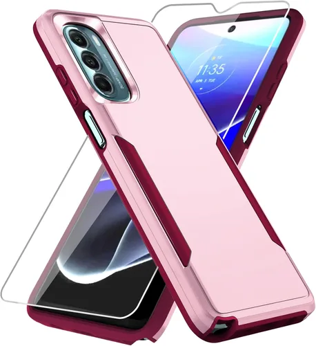 Miniatura 17 de Funda para Moto G Stylus 5G 2022, con Protector de Pantalla, [Probada contra Caídas de Grado Militar] Funda Protectora de Servicio Pesado Resistente