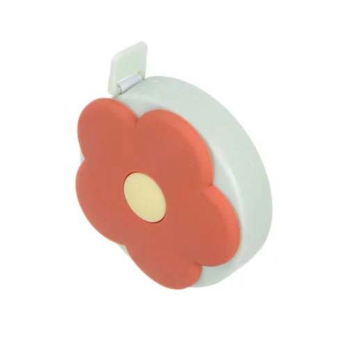 Miniatura 3 de HARFINGTON Cinta métrica suave de 60 pulgadas, 4.9 ft, retráctil, mini cinta métrica de dibujos animados, bonita regla para coser manualidades, Flor