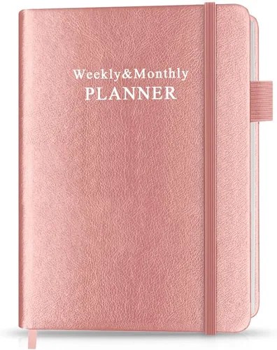 Miniatura 9 de Agenda sin fecha para cualquier año, planificador semanal y mensual y diario para rastrear objetivos, perfecto para organizar tu vida diaria, 5.85 x