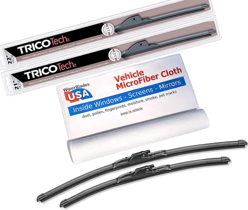 Miniatura 20 de Juego de limpiaparabrisas para Lexus ES300 1992 Trico Tech Beam Blades Juego de limpiaparabrisas con microfibra interior de coche