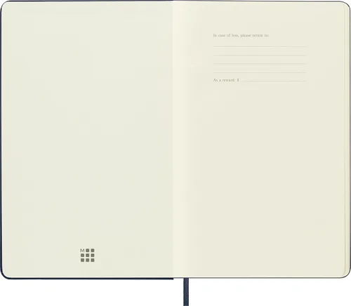 Miniatura 3 de Moleskine Cuaderno de bocetos artístico, tapa dura, grande (5 x 8.25 pulgadas), liso/en blanco, azul zafiro, 104 páginas