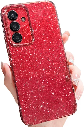 Miniatura 90 de MINSCOSE Compatible con Samsung Galaxy S22 Plus Case, Bonito Color Neón Brillante, con Purpurina Brillante Delgada Resistente a Golpes de Silicona