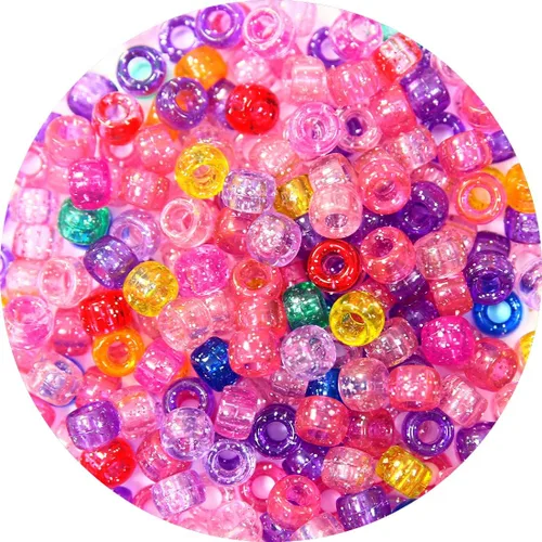 Miniatura 17 de 1000 cuentas de poni de caramelo de macarrón, cuentas para manualidades, cuentas para el cabello, suministros para cuentas, cuentas para hacer joyas