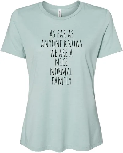 Miniatura 21 de Cute Women's Screen Printed Crew Neck Tee, Shirts With Sayings, Dusty Blue or Olive