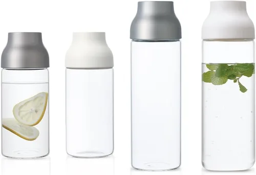 Miniatura 6 de Kinto 22971 - Jarra de agua con cápsula, jarra y botella de agua fría, 33.8 onzas líquidas (1 litro), color blanco