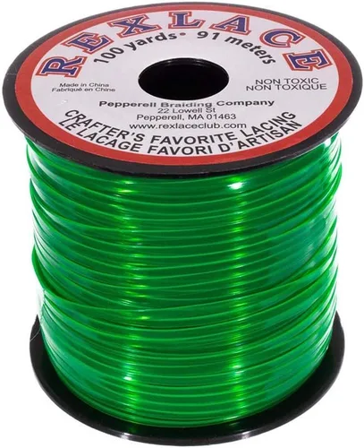 Miniatura 10 de Craft County Rexlace Plastic Craft Lace - Encaje para manualidades, 3/32 pulgadas (verde manzana)