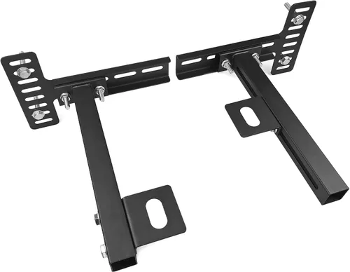 Kit de soporte de cabecera ajustable, paquete de 2 soportes de metal resistente para marco de cama, fácil instalación, compatible con camas