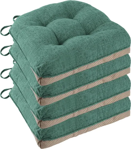 Miniatura 15 de Cojines Antideslizantes para Sillas de Comedor Juego de 4 Cojines para Sillas de Cocina 18"x18"x3" Cojines para Sillas Acolchados Cómodos y Suaves