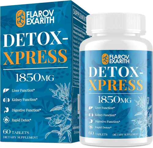 Miniatura 8 de Canna Cleanse, tabletas masticables de desintoxicación y reparación del hígado, suplemento de cardo mariano, desintoxicación corporal de acción
