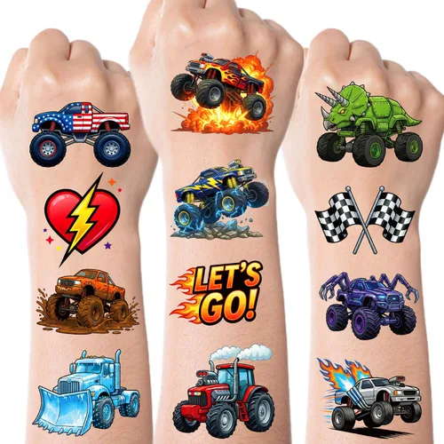Miniatura 14 de JCFIRE Decoraciones del 4 de julio, 100 piezas de tatuajes temporales para niños y adultos, decoraciones patrióticas, accesorios del 4 de julio
