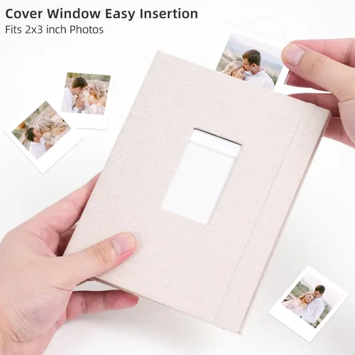 Miniatura 5 de Vienrose Mini álbum de fotos Polaroid 208 fotos de 2 x 3 pulgadas para Fujifilm Instax Mini 7s 8 9 11 25 26 40 50s 90 Evo Z2300 cámara instantánea