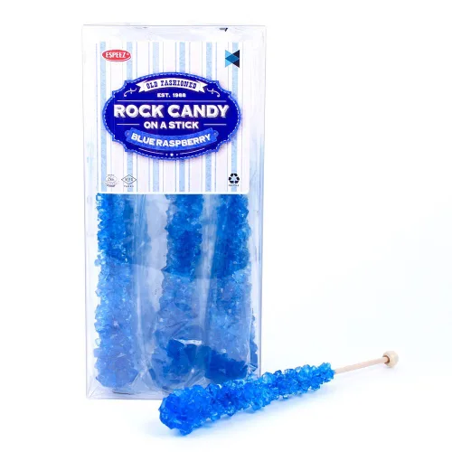 Miniatura 78 de Palitos de caramelo de roca extragrandes: 12 paletas de cereza rosa – envueltas individualmente – Palitos de caramelo de roca de cristal