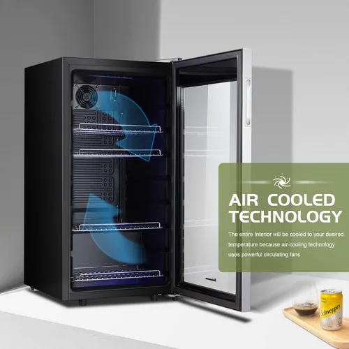 Miniatura 6 de Kalamera Mini Refrigerador de Bebidas Independiente - Capacidad para 120 Latas Enfriador de Bebidas - para Refrescos, Agua, Cerveza o Vino