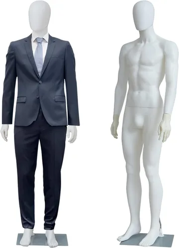 Miniatura 13 de Maniquí femenino con forma de vestido en exhibición - Maniquí completo ajustable y desmontable de 69 pulgadas, torso de maniquí para costura