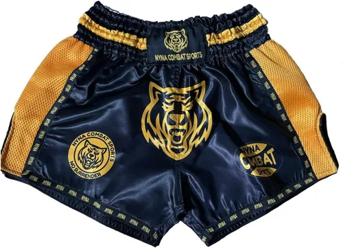 Nyna Combat Muay Thai Shorts MMA Pantalones cortos para entrenamiento de lucha para artes marciales para hombres y mujeres