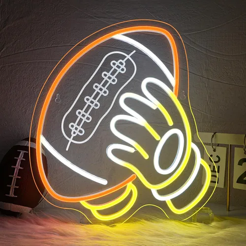 Miniatura 10 de WLHOPE Letrero de neón de Halloween regulable con calavera, manzana, para decoración de pared, luces LED de Halloween, conectividad USB, luces LED