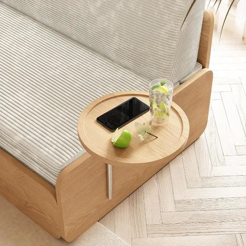 Miniatura 7 de Lartis Sofá cama tapizado, sofá cama multifuncional, funda de tela extraíble