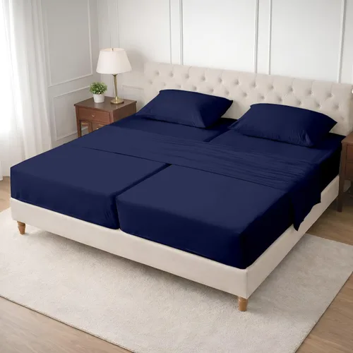 Miniatura 29 de SGI bedding Sábanas de Algodón Egipcio 100% Tamaño Full XL – Juego de Sábanas de 600 Hilos, Suaves, Frescas, Bolsillo Profundo de 16", Ropa de Cama