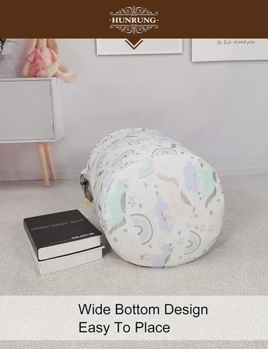Miniatura 7 de Cesta grande para la lavandería, contenedor organizador de dibujos animados para guardería, juguetes, lavandería, ropa de niños, cestas de regalo