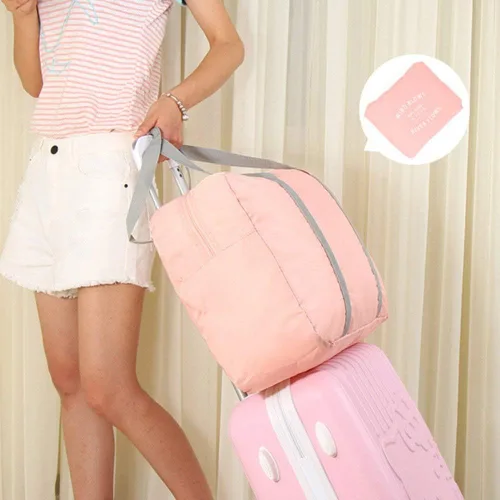Miniatura 3 de Bolsa de viaje plegable, almacenamiento de equipaje para deportes, gimnasio, resistente al agua, lona de nailon para hombres, mujeres, 32 litros