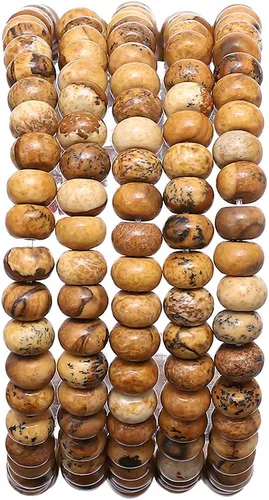 Miniatura 44 de BEADIA Cuentas Facetadas de Piedra Natural Amazonita Rondelle 3x4mm Cuentas Semipreciosas Sueltas para Hacer Joyas 38cm