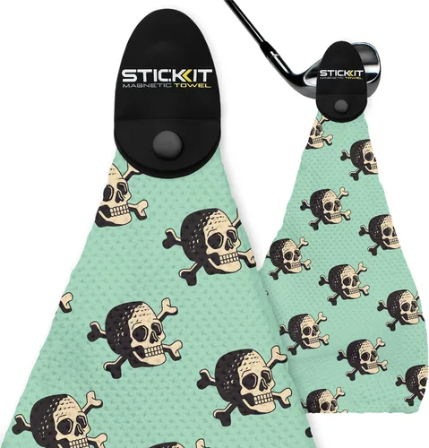 Miniatura 9 de STICKIT Toalla de golf magnética – Ultra absorbente con tejido de gofre de microfibra – Toalla de golf con imán para bolsas, palos y carritos