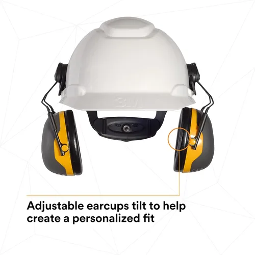 Miniatura 9 de 3M PELTOR - Orejeras de protección auditiva, Serie X X2P3E, estilo gorra con casco duro adjunto, protección contra el ruido NRR 24 dB, paquete