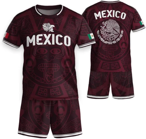 Miniatura 11 de Camiseta de Fútbol Juvenil de México, Camisetas de Fútbol Mexicanas para Niños, Camisetas de México para Niños, Camiseta de Fútbol Mexicana
