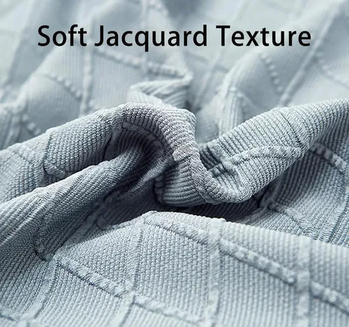 Miniatura 3 de Konsilsa Funda de sofá modular de alta elasticidad, fundas de sofá lavables de jacquard suave con parte inferior elástica, protector de muebles