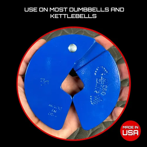 Miniatura 5 de Micro Gainz - Placa fraccional para mancuernas de 1.25lb, ideal para micro cargas, (elige color) juego de 4 placas fraccionales, diseñadas para Azul