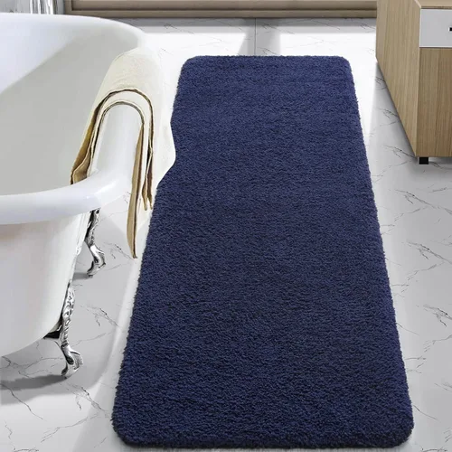 Miniatura 49 de LOCHAS - Tapete de baño de 24x70 pulgadas, suave, grueso y absorbente, hecho de microfibra, para el baño, lavable a máquina, tapete antideslizante