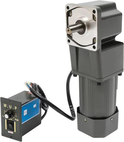 Miniatura 34 de Motor de engranajes eléctrico 120W DC 24V Reductor de engranajes helicoidal Caja de engranajes Motor eléctrico de engranajes RV 50K 35Nm Motor 120W