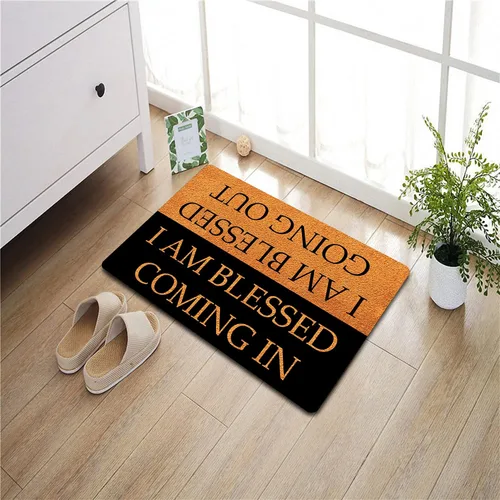Miniatura 2 de FunXiLin Divertido tapete de bienvenida (23.6 x 15.7 pulgadas) tapete antideslizante para decoración del hogar para puerta, cocina, entrada