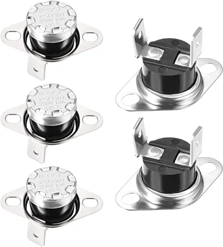Miniatura 18 de uxcell KSD301 Termostato 104.0 °F/104°F 10A N.C Ajustar interruptor de temperatura de disco rápido para microondas, horno, cafetera 2 piezas