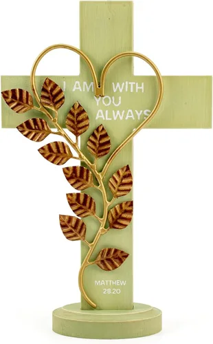 Miniatura 15 de OKSQW Cruz de pared de madera cristiana espiritual Cruz religiosa Regalos con gancho para colgar en la pared o mesa con bendita para la iglesia