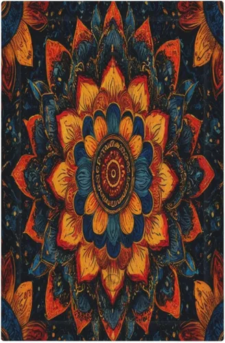 Miniatura 74 de Cubiertas de Interruptor de Luz Artísticas de Cuádruple Palanca con Hojas Tropicales Florales Boho, Flores Bohemias Decorativas Botánicas, Placas