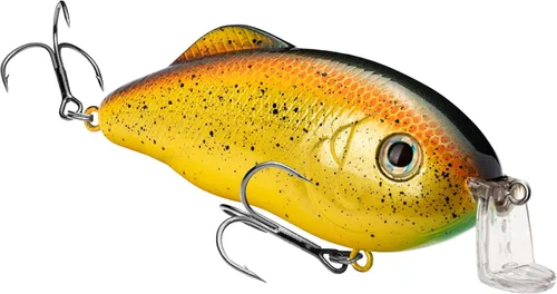 Miniatura 13 de Strike King Hybrid Hunter Shallow Jr. Señuelo de pesca, crankbait de buceo poco profundo, pico de 90 grados, ojos 3D, sonajero fuerte, se sumerge