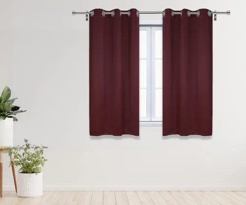 Miniatura 21 de YOUR CHAIR COVERS - Cortinas opacas de poliéster con ojales - (negro 52 x 63 pulgadas - juego de 2) - para oscurecer la habitación, dormitorio, sala