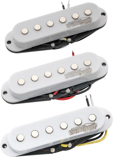 Wilkinson - Juego de pastillas de cerámica de alto rendimiento para guitarra eléctrica estilo Strat, color blanco
