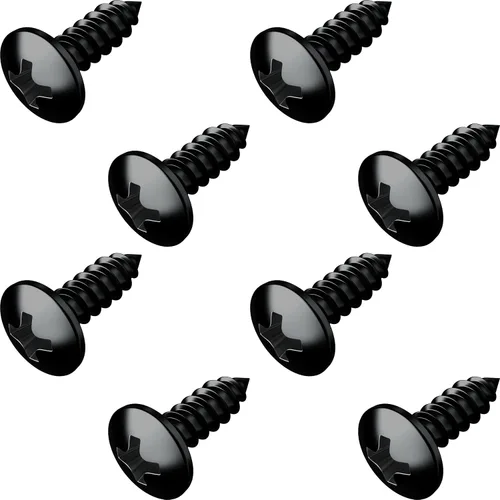 Miniatura 8 de Tornillos de matrícula de acero inoxidable para matrículas, marcos, cubiertas, juego de tornillos para placa de matrícula a prueba de óxido