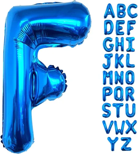 Miniatura 12 de Lovoir Globos azules grandes de 40 pulgadas con letra C de gran tamaño, globo de helio de aluminio de Mylar para decoración de fiesta de cumpleaños