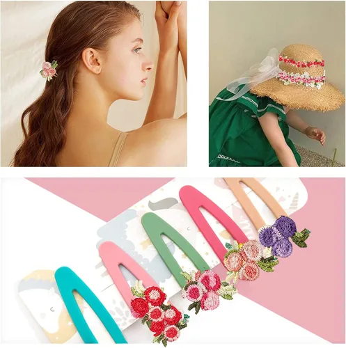 Miniatura 7 de GORGECRAFT - Cinta de encaje floral de 5 yardas, con ribete de encaje floral para manualidades de costura, apliques de encaje para vestidos de Rosa