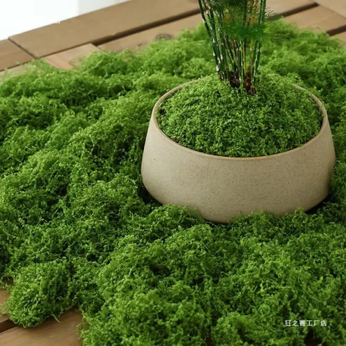 Miniatura 5 de Musgo artificial de 5.3 onzas/5.29 oz, musgo verde falso para plantas en maceta, manualidades, jardines de hadas, fiesta de boda