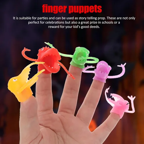 Miniatura 4 de 20 marionetas de dedo espeluznantes para niño y niña, juguetes divertidos, recuerdos de fiesta para espectáculos de marionetas, diseño