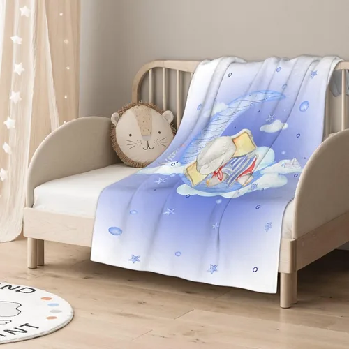 Miniatura 5 de Bonita manta de franela de elefante, ultra suave y acogedora, manta de forro polar ligera y mullida, manta de felpa cálida para sofá, cama, 30 x 40