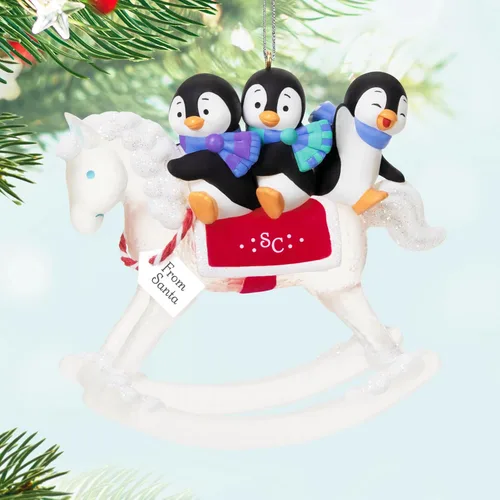 Miniatura 3 de Hallmark Keepsake Adorno de Navidad 2025, un regalo de Papá Noel, regalos para los amantes de los pingüinos