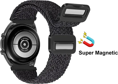 Miniatura 2 de MroTech Correa de 0.787 in compatible con Samsung Galaxy Watch 4 5 6 Band 1.732 in 1.575 in/6 Classic 1.693 in 1.850 in/5 Pro Band 1.772 in/4 Negro