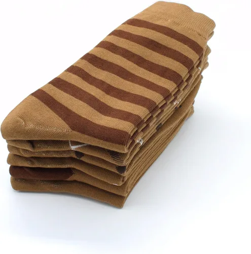 Miniatura 5 de TOEJYJ Calcetines de vestir divertidos para hombre, paquete de calcetines casuales divertidos, coloridos calcetines de algodón a rayas, talla 10-13